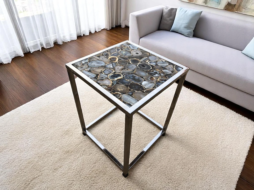  Personalized Agate Side Table for the Perfect Hallway Accent